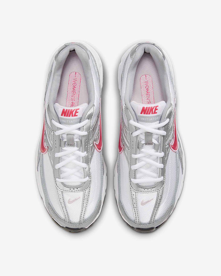 Nike women's shoes white and silver hotsell